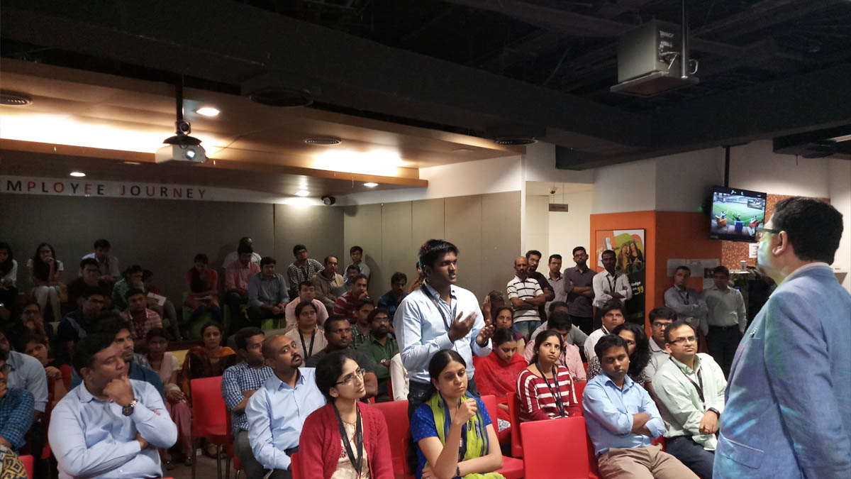 Enterprise Virtual Reality focused workshop by VAMRR at Societe Generale India HQ in Bengaluru